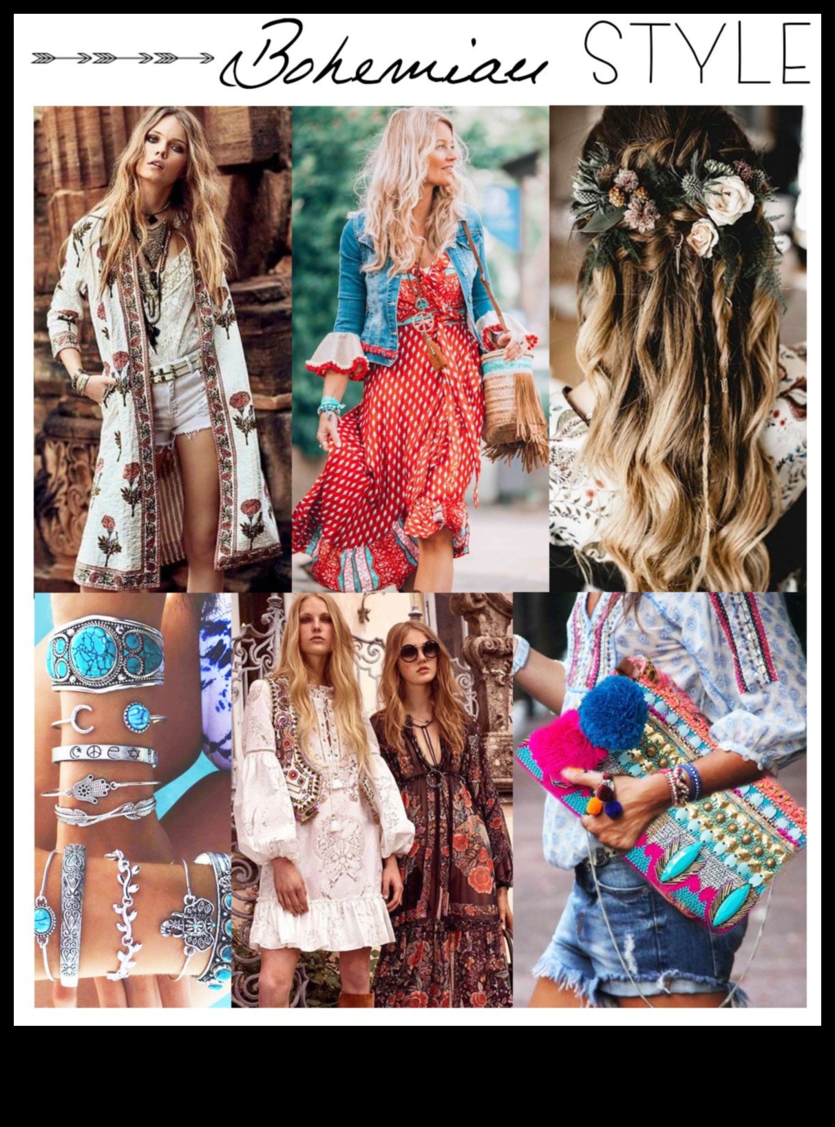Boho Bloom: ținute strălucitoare pline de energie boemă