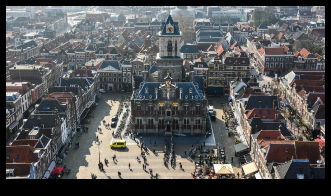 Delft Delights: Scene ale vieții cotidiene în peisaje urbane olandeze