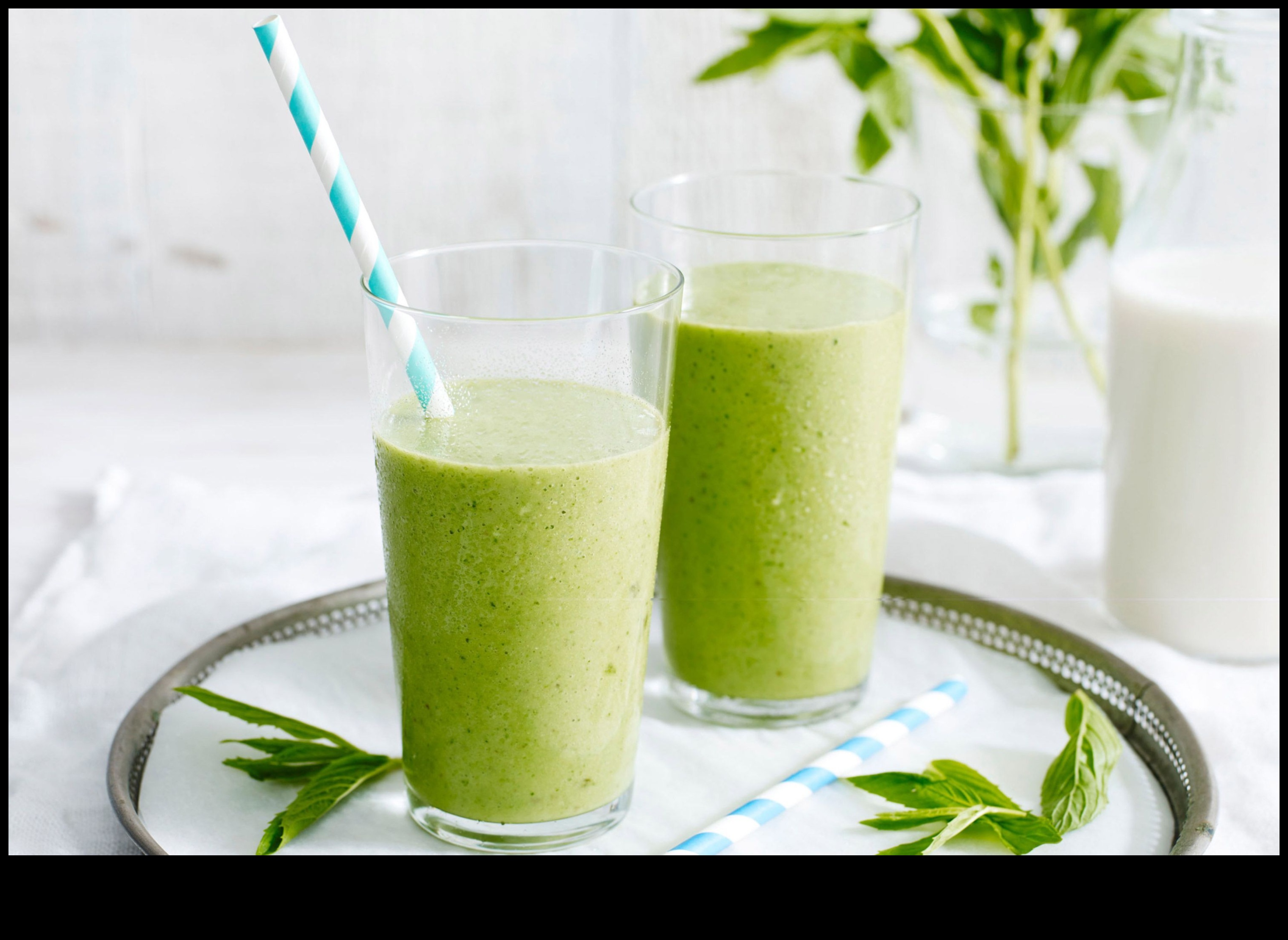 Minty Morning Bliss: revigorează-ți ziua cu smoothie-uri reci și verzi
