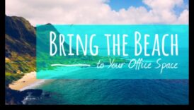 Decor de birou de coastă pentru un spațiu productiv